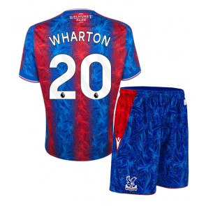 Crystal Palace Adam Wharton #20 Dětské Domácí dres komplet 2024-25 Krátký Rukáv (+ trenýrky)